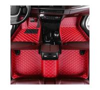 Alfombrillas Juego Completo Alfombrillas Coche Accesorios Interiores para Mitsubishi para Outlander 2020 2021 2022 2023 2024 2025 2026(Rojo)