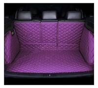 Alfombrillas Maletero Coche para Q7 2016 2017 2018 2019 2020 2021 2022 Alfombrillas Protectoras Impermeables para Maletero De Coche Organizador Tanque Accesorios Dedicados(Púrpura,Full Cover)