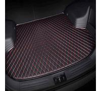 Alfombrillas Maletero Cuero Coche para Mustang Mach-E 2021-2023, Alfombrillas Maletero Impermeable Forro Bandeja Alfombra Accesorios,C/Black-Red