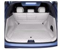 Alfombrillas Maletero para Geely para Galaxy para Starship 7 EM-i 2025 Alfombrilla Maletero Coche Revestimiento Carga Suelo Cuero Alfombra Bandeja Esteras Protectoras(Full Set White)