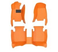 Alfombrillas Moqueta Impermeables Cobertura Total para Hyundai para Santa Fe MX5 2024-2026 6 Plazas(Orange,Lhd)