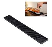 Alfombrillas Negras para Bar,60 × 8 cm Tapete de Bar Antideslizante,Alfombrilla Escurre Fregadero Estrecha,Alfombrilla Bar Goma Lavable a Máquina,Alfombrilla Goma Cocina Estrecha Durabilidad