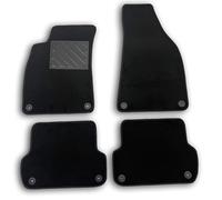 Alfombrillas para Audi A4 B6 y B7 de 2001 a 2008, Fabricadas a Medida, Antideslizantes, talonera de Goma Reforzada, Botones de fijación.