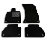 Alfombrillas para Audi Q5 II (FY) (también Plug-in Hybrid y TFSI) desde 2017- A medida, antideslizantes, talonera de goma reforzada, botones de anclaje