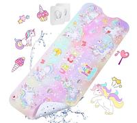 Alfombrillas para Bañera Antideslizante 100 x 40cm Alfombra Baño con 200 Ventosas Fuertes Alfombrillas de Ducha con Motivos del Océano (Unicornio)