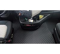 Alfombrillas para camión con volante a la izquierda, diseñadas para adaptarse a Ford F-MAX 2018+ EURO 6 AUTOMAT, color negro