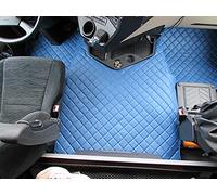 Alfombrillas para camión diseñadas para adaptarse a Mercedes ACTROS MP4 después de 2014 automático bajo dos niveles de conducción a la izquierda, piel ecológica azul