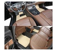 Alfombrillas para Coche Alfombrilla Cuero Personalizada para Ford para Explorer 20~22 Accesorios Coche Sin Arrugas Piezas Repuesto Interiores Juego Completo Moqueta(Beige Negro)