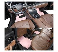 Alfombrillas para Coche Alfombrilla Cuero Personalizada para Ford para Explorer 20~22 Accesorios Coche Sin Arrugas Piezas Repuesto Interiores Juego Completo Moqueta(Black Pink)