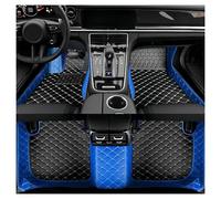 Alfombrillas para Coche Alfombrillas Cuero 3D Impermeables Lujo para Jaguar XE 2015 2016 2017 2018 2019 2020 Moqueta Coche(Style 2 Blue Black)
