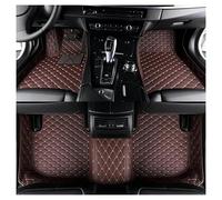 Alfombrillas para Coche Alfombrillas Cuero Lujo para Hyundai para Santa Fe 2006 2007 2008 2009 5 Asientos Antideslizantes Y Aptas para Tipo Clima Moqueta Coche(Style 1 Coffee)