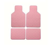 Alfombrillas para Coche Alfombrillas Suelo Universales 4 Piezas Resistentes Al Agua Y Duraderas Accesorios para Coche(Rosa)