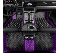 Alfombrillas para Coche compatibles con A7 Sportback 4KA 2019-2023, Personalizadas, bicolores, con diseño de Rompecabezas, Accesorios Interiores, Almohadilla para el talón (6)
