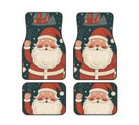 Alfombrillas para Coche con diseño de Papá Noel de Dibujos Animados, Juego Completo, Antideslizantes, para decoración del Coche.