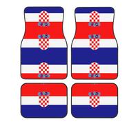 Alfombrillas para Coche con Estampado de la Bandera de la República Universal de Croacia, Juego de Cuatro Piezas, Elegantes y duraderas.