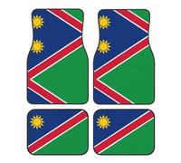 Alfombrillas para Coche con Estampado de la Bandera Universal de Namibia, Juego de Cuatro Piezas. Alfombrillas Elegantes y duraderas.