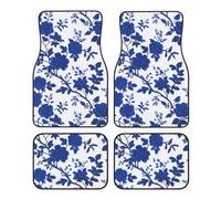 Alfombrillas para Coche con Estampado Floral francés clásico, 4 Piezas, duraderas, Antideslizantes, Impermeables, con Ajuste Universal para Autos, sedán, SUV y camionetas.