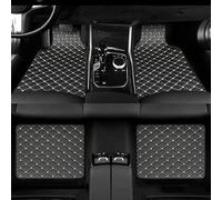 Alfombrillas para Coche para Aston Martin DB12 2023 2024 2025+, Juego Completo Protección Moqueta Antideslizante Impermeable Automovil Alfombras,A/Black-White