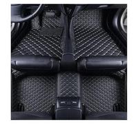 Alfombrillas para Coche para Fiat para 500 para 500X 2011-2012 para Bravo 2008-2012 para Freemont 7 Asientos Cuero 3D Alfombrillas para Suelo Coche(Black White 5 Seat)