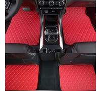 Alfombrillas para Coche para Haval H1 2015-2018, Esterillas Impermeables de Cuero Moqueta Protectoras Delanteras y Traseras Accesorios Interiores,Red