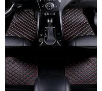 Alfombrillas para Coche para Honda e:Ny1 2022-2024, Esterillas Impermeables de Cuero Moqueta Protectoras Delanteras y Traseras Accesorios Interiores,Black-Red