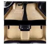 Alfombrillas para Coche para Jaguar para XF 2016 Alfombrillas Suelo Coche Alfombras Piezas Coche Cubiertas Pedales Automóviles Impermeable Pie Tablero Moqueta(Beige Double)