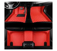 Alfombrillas para Coche para para Kadjar 2015-2019 Alfombrillas Coche Ajuste Personalizado Alfombras Cuero Accesorios Alfombras Tablero Moqueta(Rojo)
