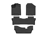 Alfombrillas para Coche para Pilot 2016-2022 Revestimiento Carga Todo Tipo Clima con Tapete Respaldo Detrás Asiento Trasero La Tercera Alfombrilla Coche(8 Seats 4pcs)