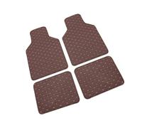 Alfombrillas para Coche para Porsche Cayenne GTS 2021-2025, Antideslizantes De Piel Sintética Alfombras Delanteras e Traseras,Coffee