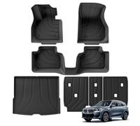Alfombrillas para Coche para X1 2023-2024 para Maletero Y Respaldo Solo para Conductor Izquierdo Alfombrillas De Coche TPE 3D Lfombras De Coche(LHD 6PCS)