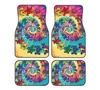 Alfombrillas para Coche Universal Dancing Thanksgiving Bear Print de Cuatro Piezas. Alfombrillas Elegantes y duraderas.