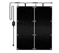 Alfombrillas para Derretir Nieve, Alfombrillas Antideslizantes para Calentar Escaleras, Alfombrillas para Entradas de Vehículos con Cable de Alimentación, para Aceras, Escaleras y Puertas(2pc,33x244cm