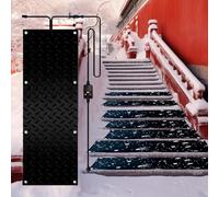 Alfombrillas para Derretir Nieve, Alfombrillas Antideslizantes para Calentar Escaleras, Alfombrillas para Entradas de Vehículos con Cable de Alimentación, para Aceras, Escaleras y Puertas(1pc,30x60cm/
