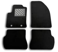 Alfombrillas para Ford Fiesta V de 2005 a 2008 Oval Fix Talonera de Goma Reforzada, Antideslizante