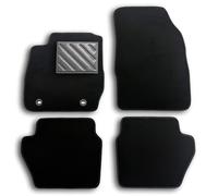 Alfombrillas para Ford Fiesta Vi MK6 2008-2011 BOTÓN Ovalado, Antideslizantes, umbral de Puerta de Goma Reforzada