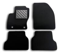 Alfombrillas para Ford Focus II de 2004 a 2011 Oval Fix Talonera de Goma Reforzada, Antideslizante