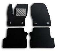 Alfombrillas para Ford Kuga II 2012-2019 A Medida, Antideslizantes, Talonera de Goma Reforzada, Forma con Aleta reposapiés