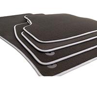 Alfombrillas para Golf 7 8 Todas Las Alfombrillas de Terciopelo Premium Tuning, 4 Piezas, Color Negro y Plateado