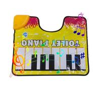 Alfombrillas Para Inodoro - Novedad Alfombra Para Ir Al Baño Alfombra Musical Con Sonido De Piano, Mordaza Divertida Juguete De Broma Práctico Tela De Dibujos Animados PVC | Alfombraa Del Piso