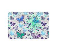 Alfombrillas para interior y exterior, alfombrillas para puerta con atrapasueños de mariposa bailando, alfombrillas superabsorbentes, alfombrillas resistentes a las manchas para puerta, 23.6 x 15.7