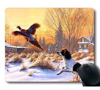 Alfombrillas para Juegos, Lindo y Divertido Perro Pug, Costura de precisión, Alfombrilla de ratón Duradera