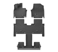 Alfombrillas para Kia EV9 2024-2025 LHD Six-Seat North American Buckle Model, TPE Impermeables Set de Alfombrillas de Goma Antideslizante Coche Accesorios