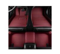 Alfombrillas Para MINI R53 R56 4 Seat F55 F56 2 Puertas 4 Puertas PACEMAN R61 2011-2024 RHD Rayas PU Material sintético 5D Alfombrilla Suelo Coche Accesorios Interiores(Wine Red,For PACEMAN R61 11-24)