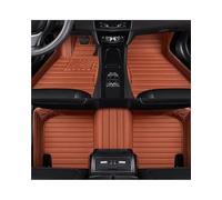 Alfombrillas Para MINI R53 R56 4 Seat F55 F56 2 Puertas 4 Puertas PACEMAN R61 2011-2024 RHD Rayas PU Material sintético 5D Alfombrilla Suelo Coche Accesorios Interiores(Brown,For F55 F56 4Doors 14-24)