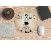 Alfombrillas para Mouse, Ratón de PC o Portátil - Diego Armando Vitruvio Maradona. para Todos los Amantes de Leonardo y el D10S Pelusa.