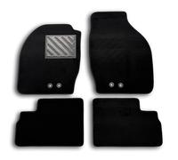 Alfombrillas para Opel Agila A 2000-2007, A Medida, Antideslizantes, Talonera de Goma Reforzada, Botones de fijación