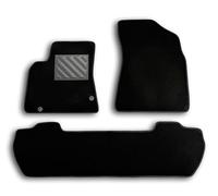 Alfombrillas para Peugeot Partner Combispace, Tepee del 2008 ala 2018 - Alfombrillas a Medida - Antideslizantes - Talonera en PVC (cloruro de polivinilo) - Clips de fijación