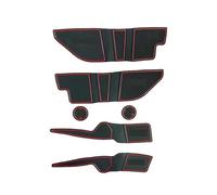 Alfombrillas para Ranuras De Puerta para Mitsubishi para Lancer para Galant Fortis E Inspira 2008-2016 con Portavasos Accesorios para automóviles