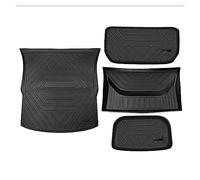 Alfombrillas para Tesla Model Y Protector Respaldo Asiento Alfombrillas Cubierta A Prueba Suciedad Revestimientos Lisos TPE Maletero Compartimento Inferior Carga Alfombra(4 Kits)
