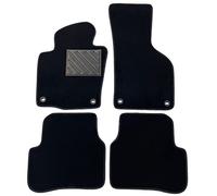 Alfombrillas para VW Passat B6 de 2005-2010 B7 2010-2014, Antideslizantes, Talonera de Goma Reforzada, Botones de Fijación OVALADOS